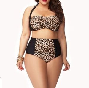 Forever 21 Plus High Waisted Bikini Size 2x NWOT